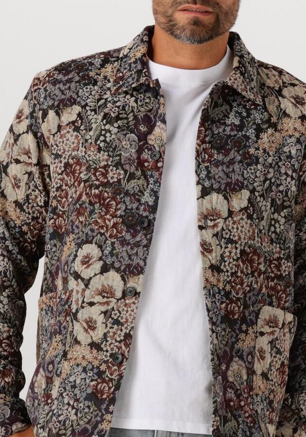 LES DEUX Heren Overshirts Hugh Jacquard Overshirt Multi - Foto 3