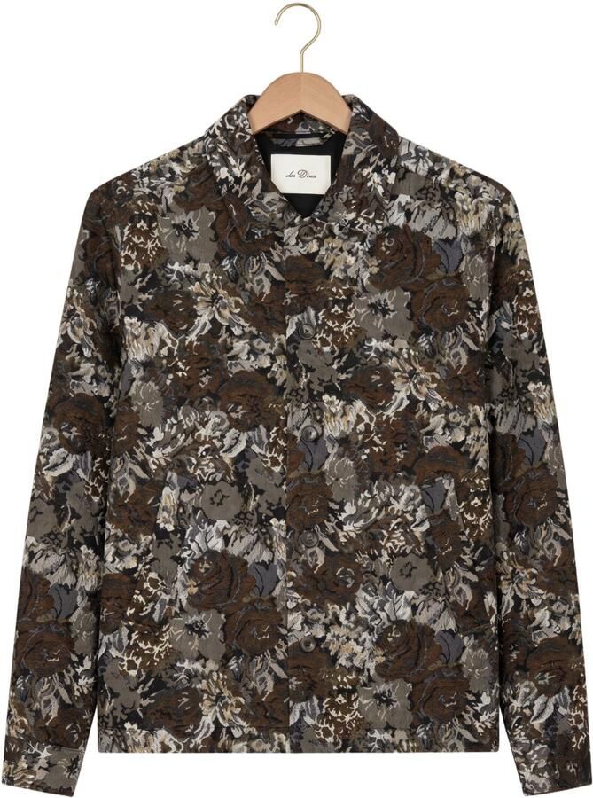 LES DEUX Heren Overshirts Rose Jacquard Overshirt Multi - Foto 2