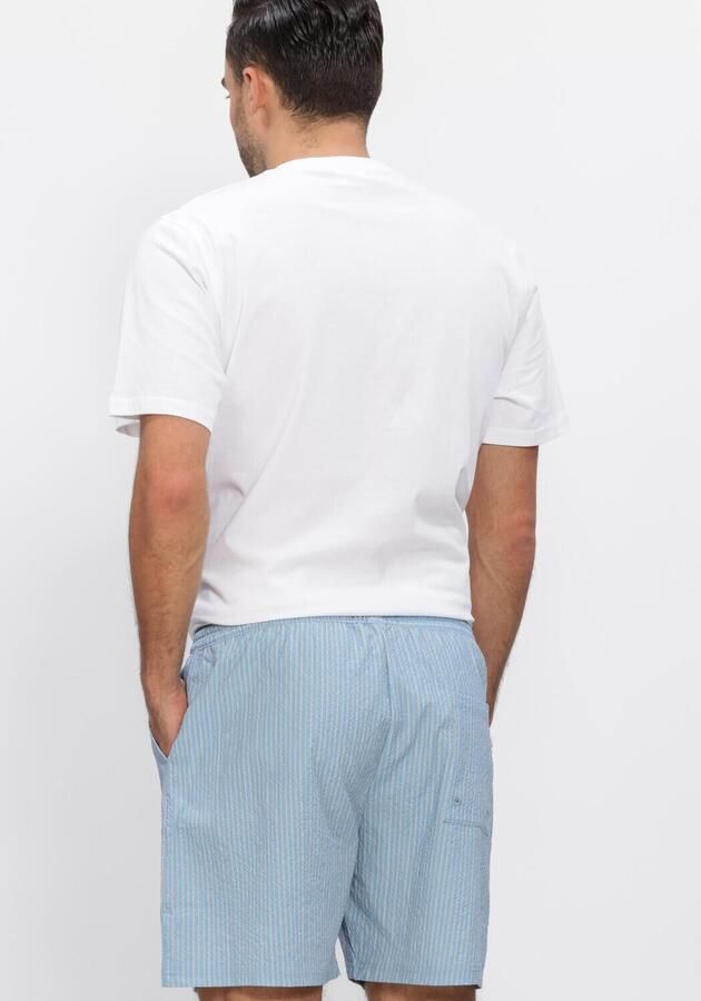 LES DEUX Heren Polo's & T-shirts Brady Logo T-shirt Wit - Foto 2