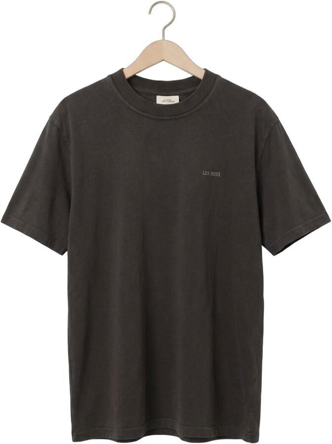 LES DEUX Heren Polo's & T-shirts Cole Mini Blake T-shirt Donkergrijs - Foto 2