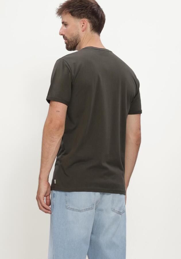 LES DEUX Heren Polo's & T-shirts Core Seasonal T-shirt Khaki - Foto 3