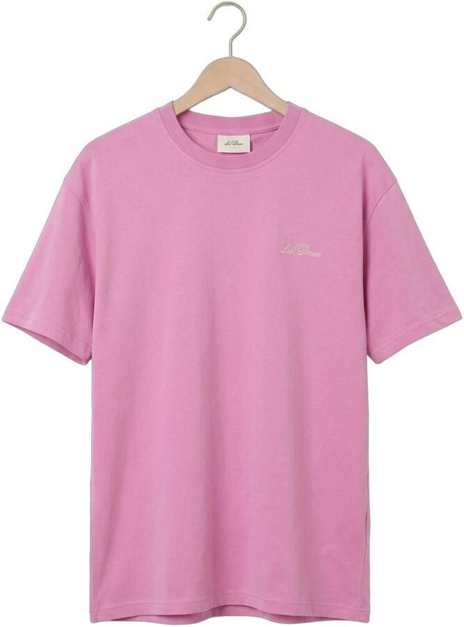 LES DEUX Heren Polo's & T-shirts Crew T-shirt Roze - Foto 2