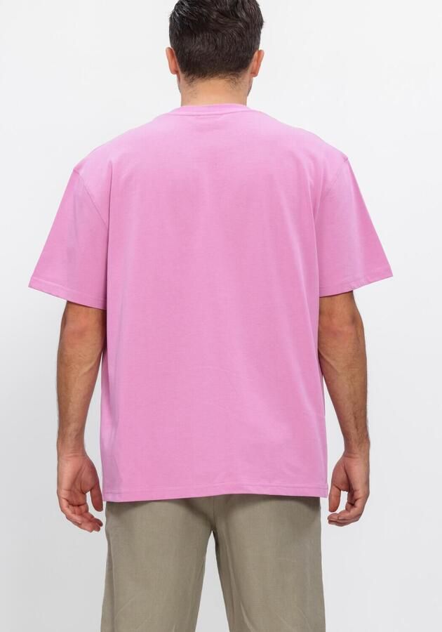 LES DEUX Heren Polo's & T-shirts Crew T-shirt Roze - Foto 3