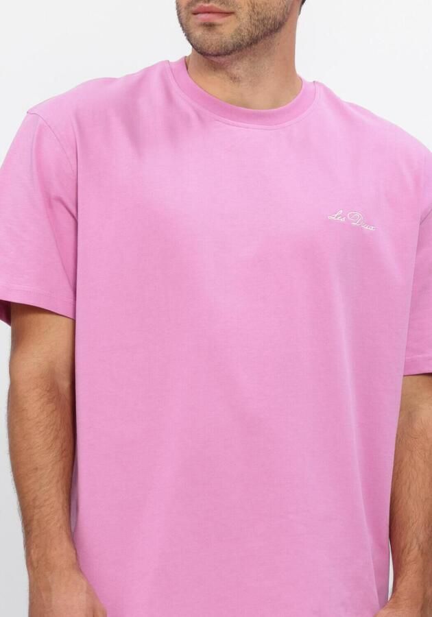 LES DEUX Heren Polo's & T-shirts Crew T-shirt Roze - Foto 4
