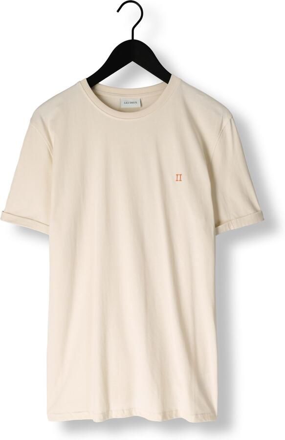 LES DEUX Heren Polo's & T-shirts Norregaard T-shirt Creme - Foto 3