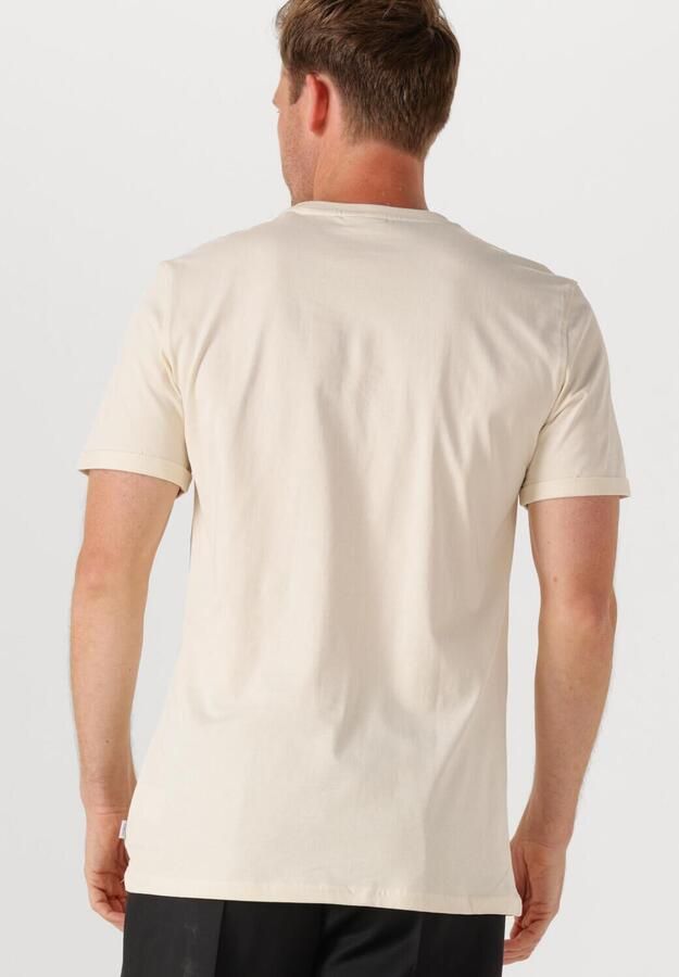 LES DEUX Heren Polo's & T-shirts Norregaard T-shirt Creme - Foto 2