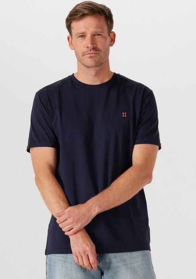 LES DEUX Heren Polo's & T-shirts Norregaard T-shirt Donkerblauw - Foto 4