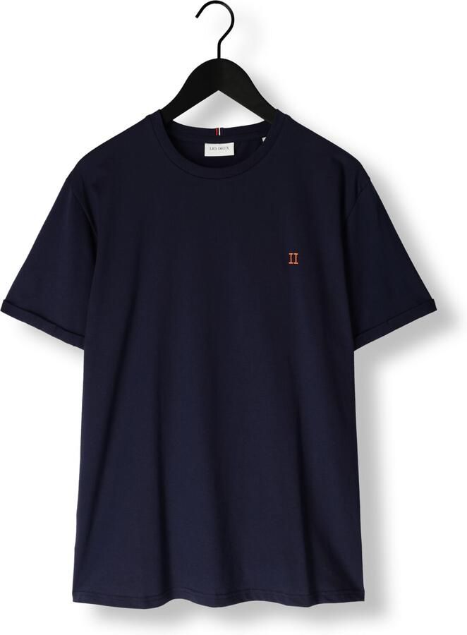 LES DEUX Heren Polo's & T-shirts Norregaard T-shirt Donkerblauw