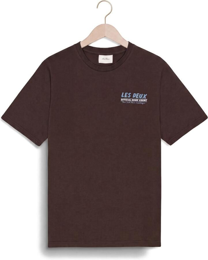 LES DEUX Heren Polo's & T-shirts Record T-shirt Bruin - Foto 2