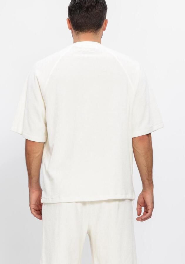 LES DEUX Heren Polo's & T-shirts Sully Towel T-shirt Ecru - Foto 2