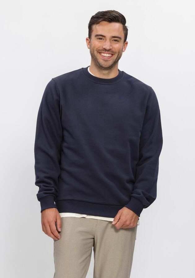 LES DEUX Heren Truien & Vesten Ben Artist Sweatshirt Donkerblauw