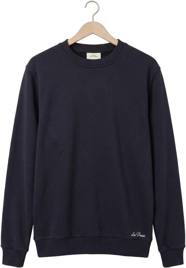 LES DEUX Heren Truien & Vesten Ben Artist Sweatshirt Donkerblauw - Foto 4