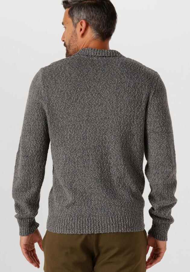 LES DEUX Heren Truien & Vesten Billy Mouline Knitted Polo Grijs