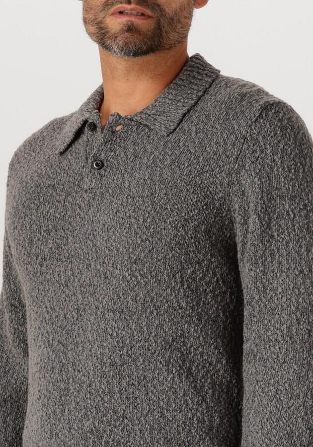 LES DEUX Heren Truien & Vesten Billy Mouline Knitted Polo Grijs - Foto 2