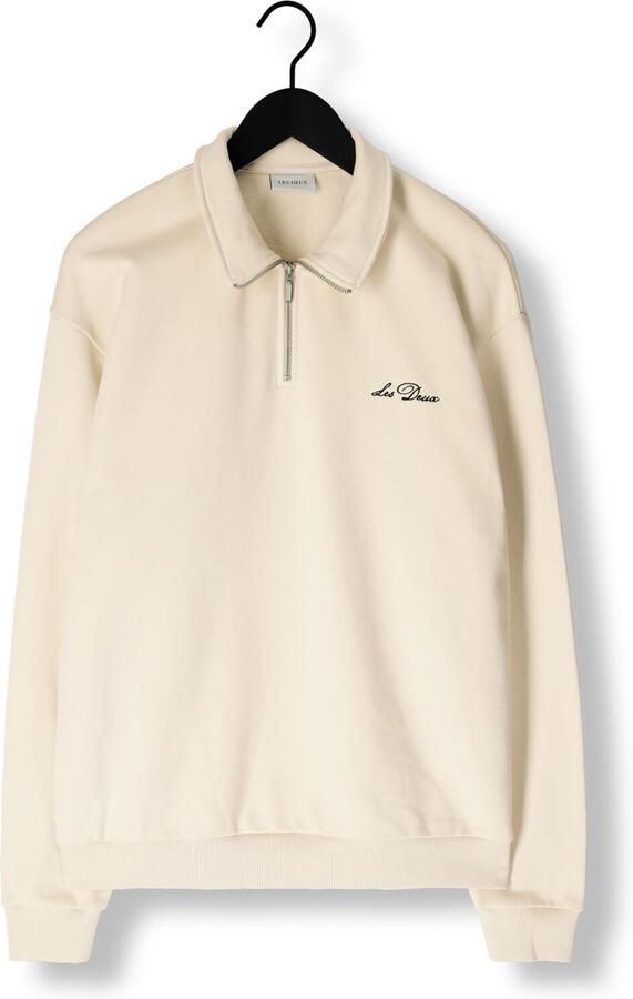 LES DEUX Heren Truien & Vesten Crew Half-zip Sweatshirt Beige - Foto 3
