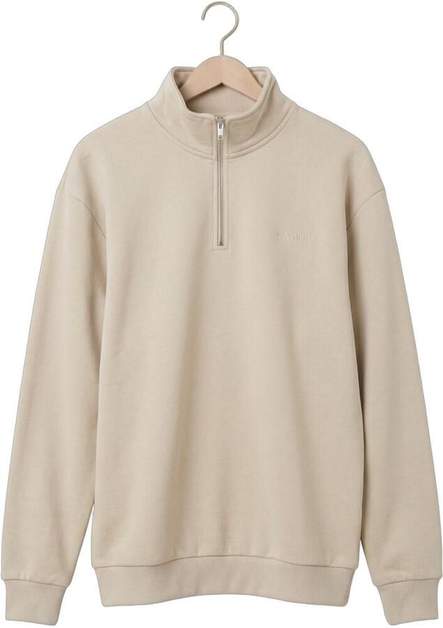 LES DEUX Heren Truien & Vesten Crew Half-zip Sweatshirt Zand - Foto 2