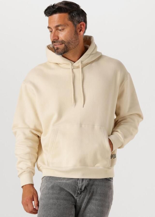 LES DEUX Heren Truien & Vesten Danton Hoodie Ecru - Foto 4
