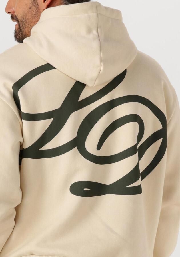 LES DEUX Heren Truien & Vesten Danton Hoodie Ecru - Foto 2