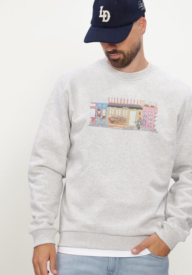 LES DEUX Heren Truien & Vesten Market Sweatshirt Lichtgrijs - Foto 4
