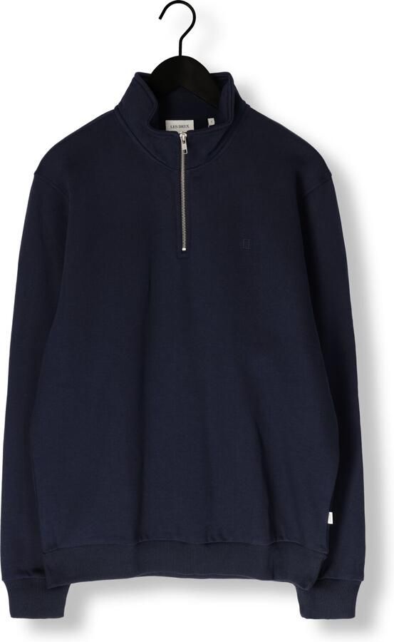 LES DEUX Heren Truien & Vesten Norregaard Tonal Half-zip Sweatshirt Donkerblauw - Foto 3