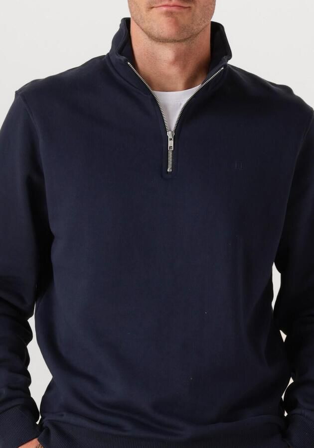 LES DEUX Heren Truien & Vesten Norregaard Tonal Half-zip Sweatshirt Donkerblauw - Foto 2