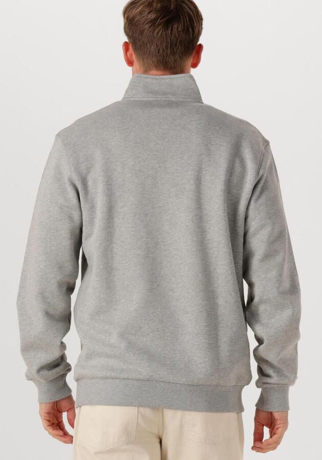 LES DEUX Heren Truien & Vesten Norregaard Tonal Half-zip Sweatshirt Lichtgrijs