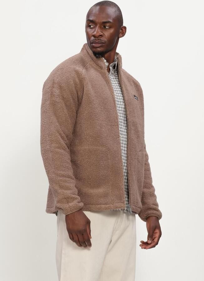 LES DEUX Heren Truien & Vesten Patch Teddy Jacket Bruin