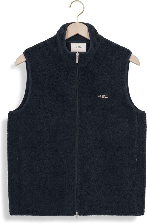 LES DEUX Heren Truien & Vesten Patch Teddy Vest Donkerblauw - Foto 4