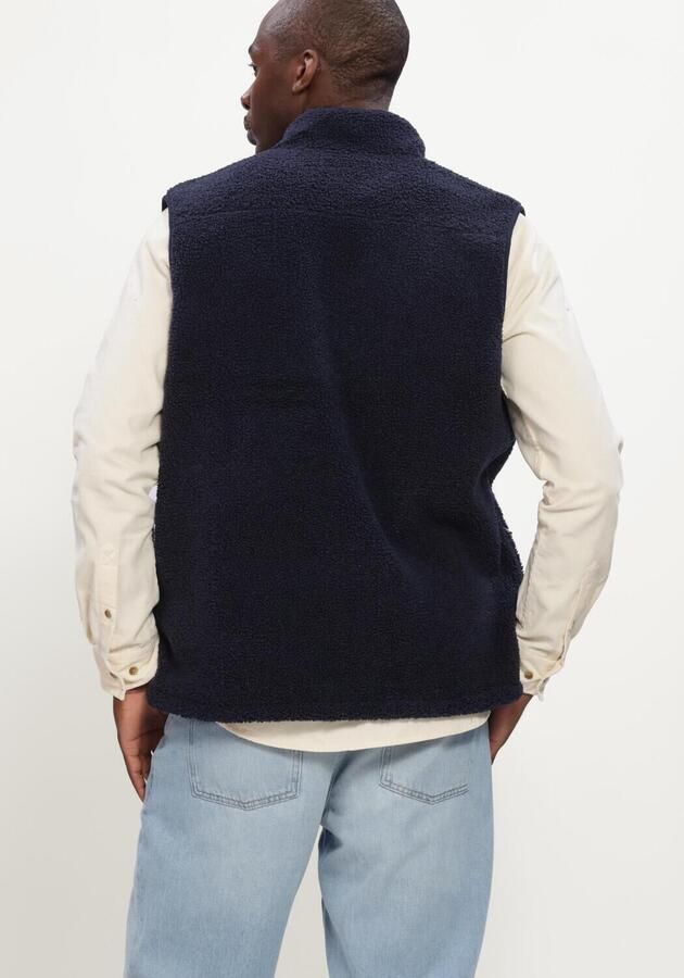 LES DEUX Heren Truien & Vesten Patch Teddy Vest Donkerblauw - Foto 3