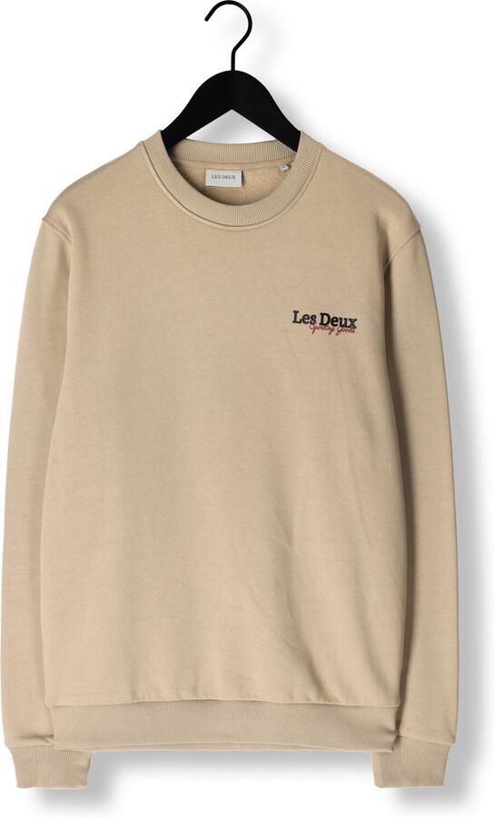 LES DEUX Heren Truien & Vesten Racing Sweatshirt Beige - Foto 3