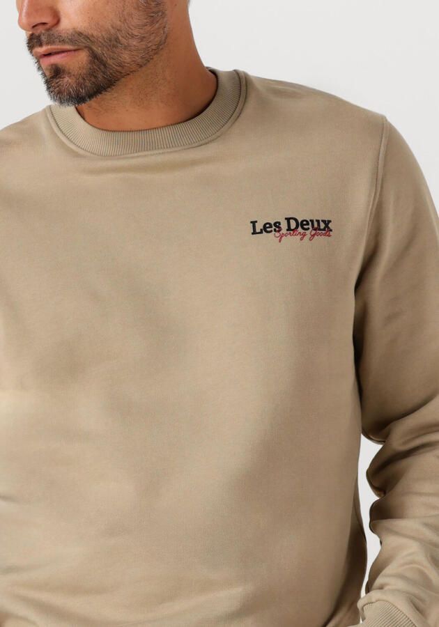 LES DEUX Heren Truien & Vesten Racing Sweatshirt Beige - Foto 2