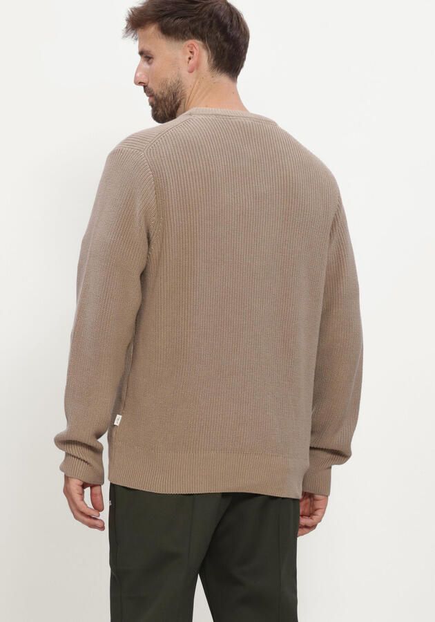 LES DEUX Heren Truien & Vesten Rib Crewneck Knit Beige - Foto 3