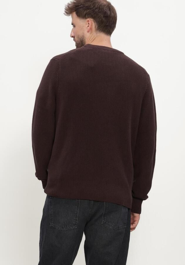 LES DEUX Heren Truien & Vesten Rib Crewneck Knit Bruin - Foto 3