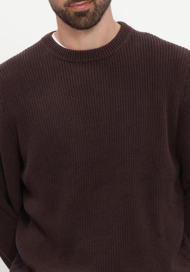 LES DEUX Heren Truien & Vesten Rib Crewneck Knit Bruin - Foto 4