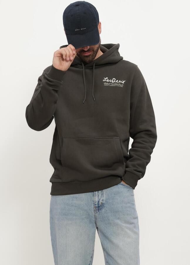 LES DEUX Heren Truien & Vesten Rural Hoodie Donkergroen - Foto 3