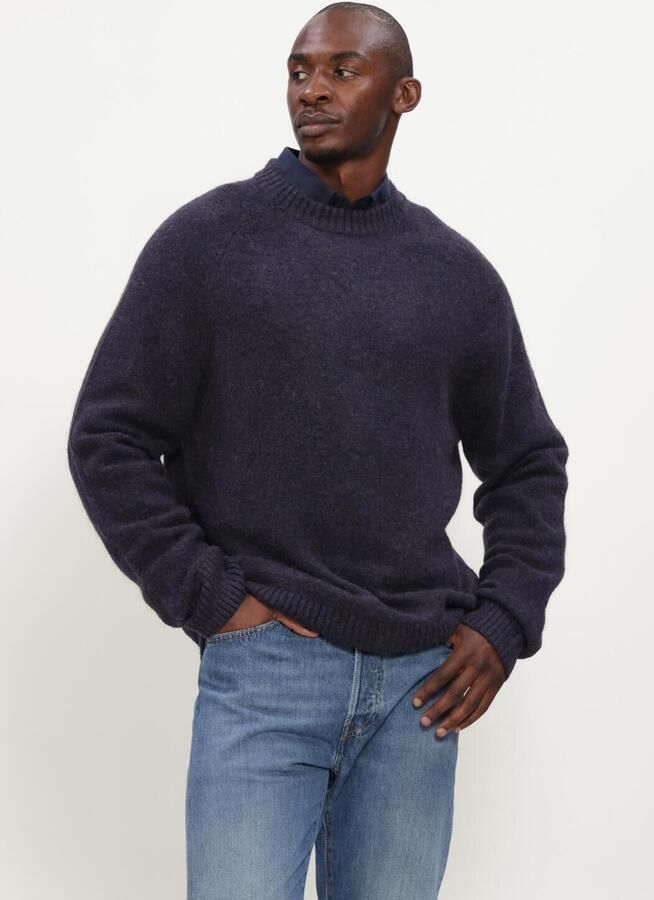 LES DEUX Heren Truien & Vesten Soft Roundneck Knit Donkerblauw