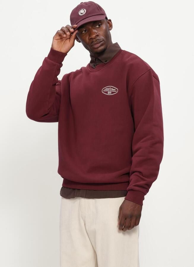 LES DEUX Heren Truien & Vesten Worldwide Sweatshirt Bordeaux