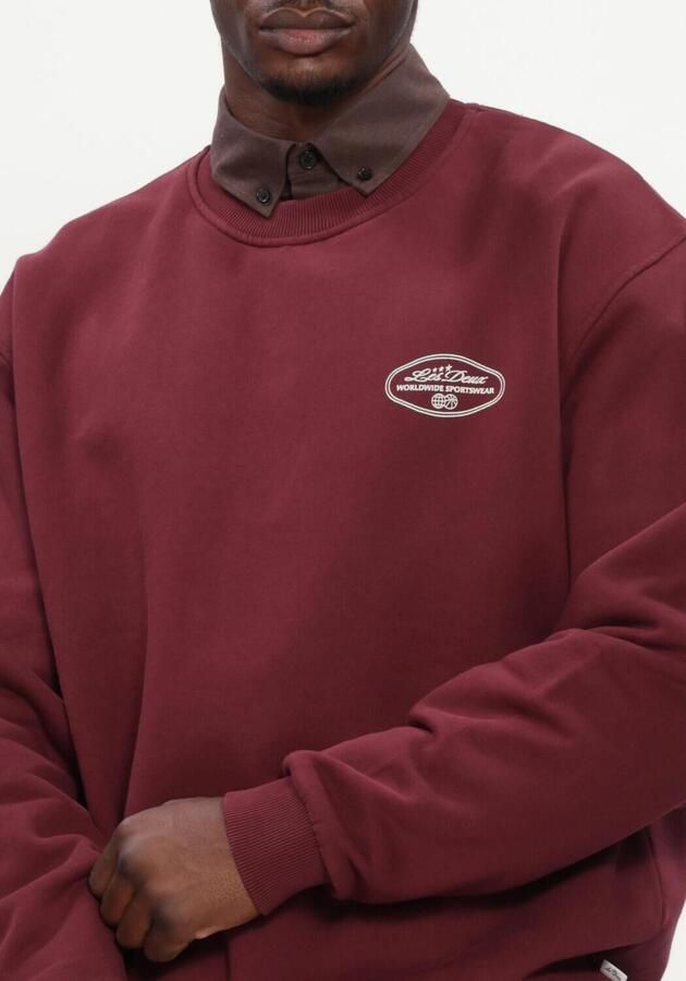LES DEUX Heren Truien & Vesten Worldwide Sweatshirt Bordeaux - Foto 4