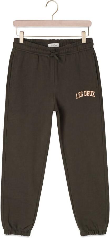 LES DEUX Jongens Broeken College Sweatpants Donkergroen