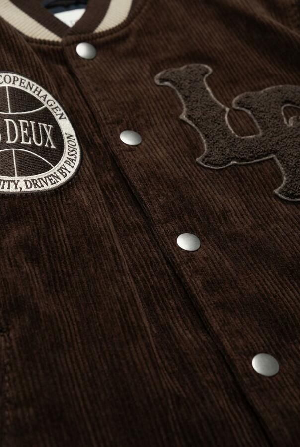LES DEUX Jongens Jassen Corduroy Versity Jacket Bruin - Foto 3