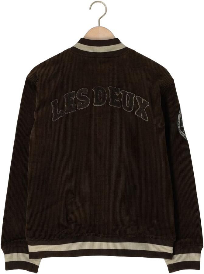 LES DEUX Jongens Jassen Corduroy Versity Jacket Bruin - Foto 2