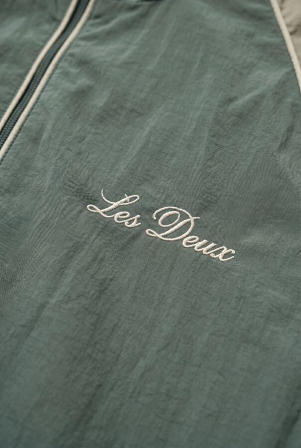 LES DEUX Jongens Jassen Shiny Crisp Track Jacket Groen