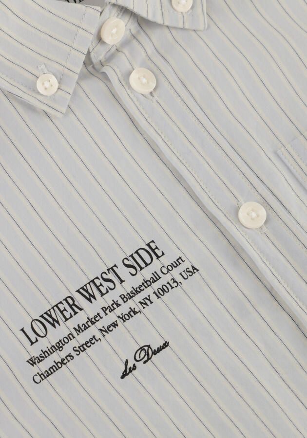 LES DEUX Jongens Overhemden Kent Print Stripe Poplin Shirt Kids Lichtblauw - Foto 2