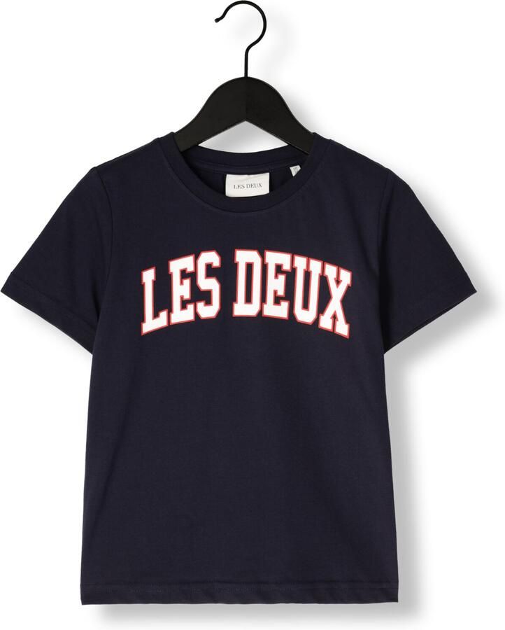 LES DEUX Jongens Polo's & T-shirts Aidan T-shirt Kids Donkerblauw - Foto 2