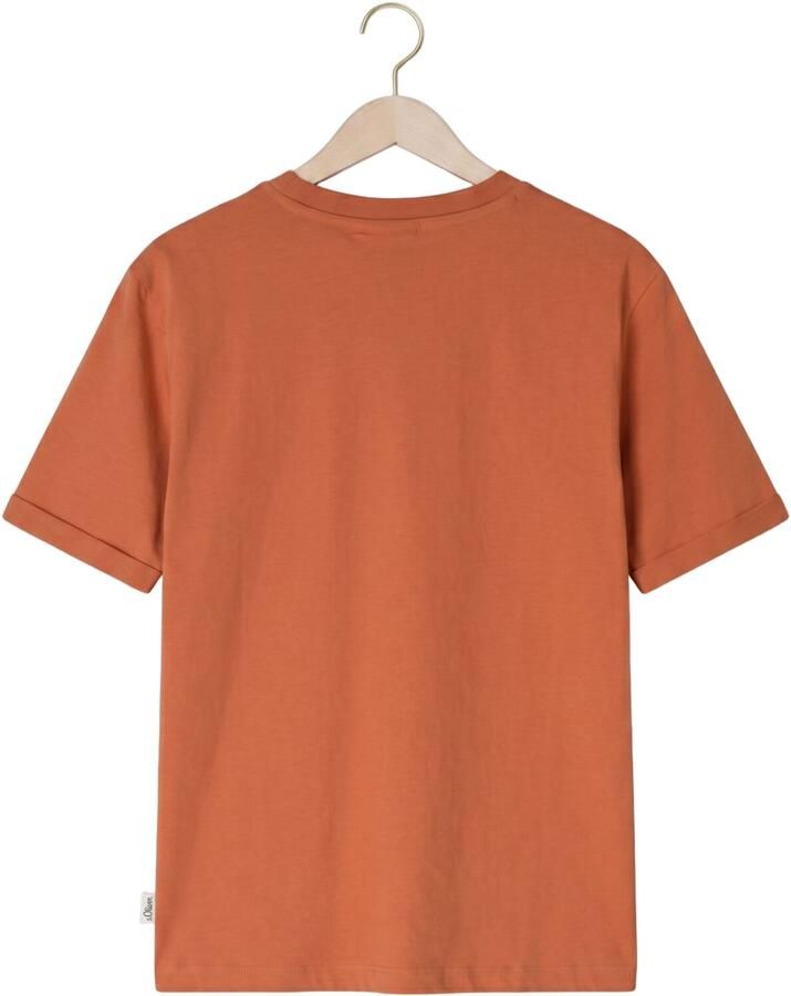 LES DEUX Jongens Polo's & T-shirts Core Contrast T-shirt Oranje - Foto 2
