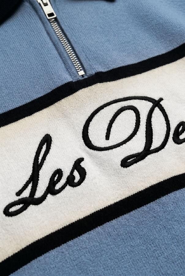LES DEUX Jongens Polo's & T-shirts Jacquard Football Jersey Lichtblauw - Foto 2