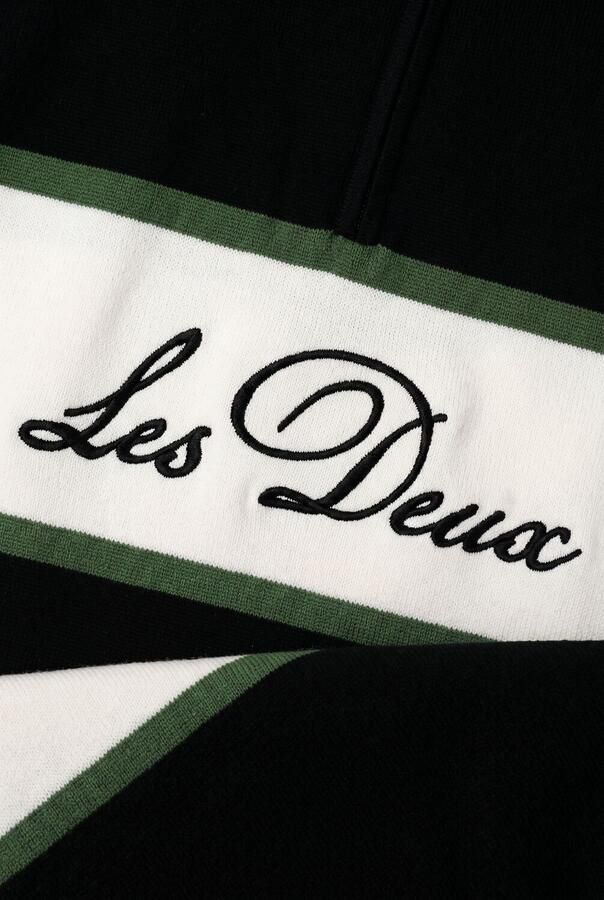 LES DEUX Jongens Polo's & T-shirts Jacquard Football Jersey Zwart - Foto 2