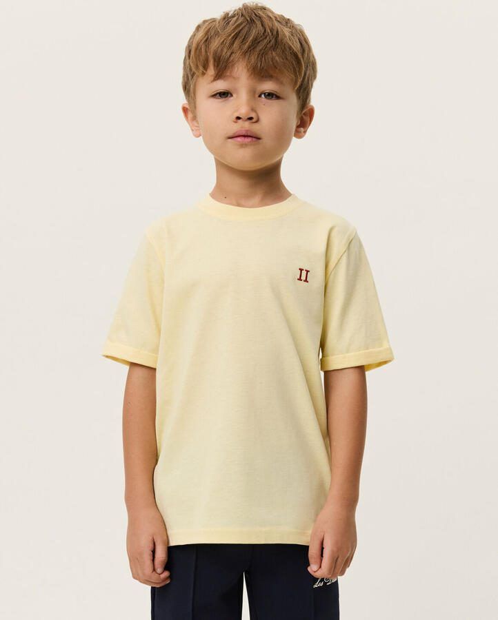 LES DEUX Jongens Polo's & T-shirts Norregaard Contrast T-shirt Geel - Foto 2