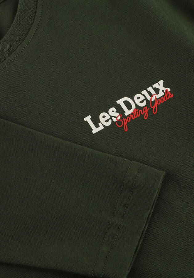 LES DEUX Jongens Polo's & T-shirts Racing Ls T-shirt Kids Donkergroen