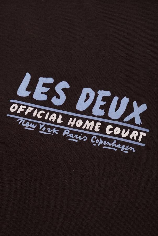 LES DEUX Jongens Polo's & T-shirts Record T-shirt Bruin